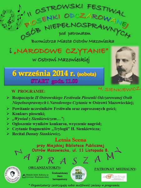 II Ostrowski Festiwal Piosenki Odczarowanej