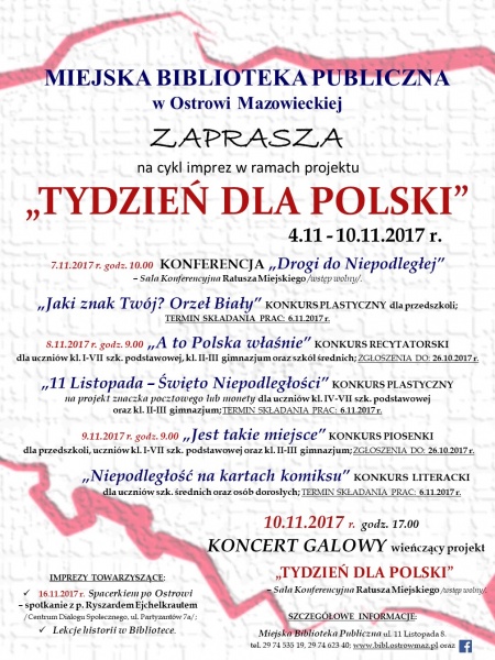 Tydzień dla Polski-plakat